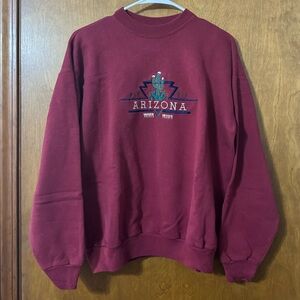 Vintage Arizona Embroidered Crew Neck Sweatshirt